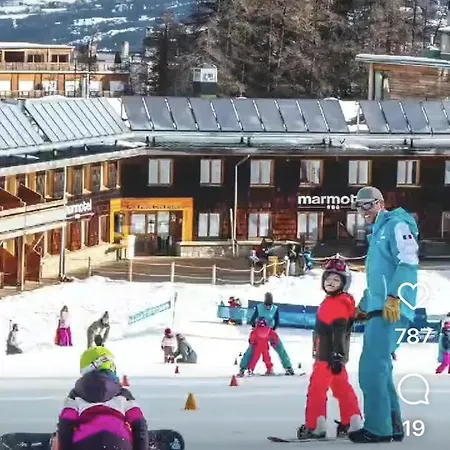 Chaleureux A Uvernet-fours, 25m² Avec Vue Montagne