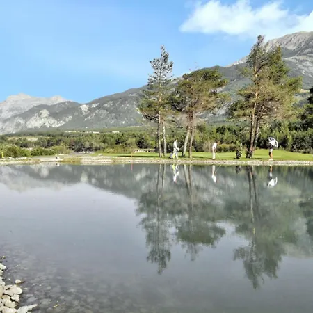 Chaleureux A Uvernet-fours, 25m² Avec Vue Montagne Lägenhet