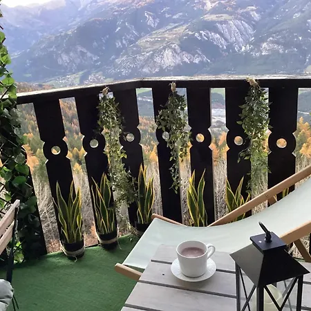 Chaleureux A Uvernet-fours, 25m² Avec Vue Montagne Apartament *